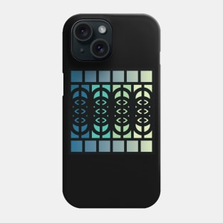 “Dimensional Cloning” - V.5 Blue/Green - (Geometric Art) (Dimensions) - Doc Labs Phone Case