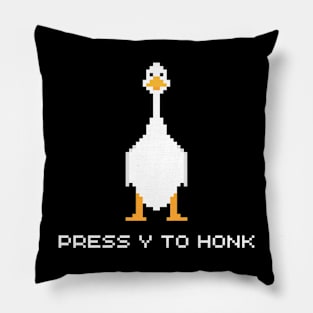 Press 'Y' To Honk Pillow