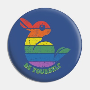 Be Your Duck Rabbit Self Pin