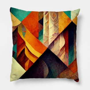 To find the moon Psychedelic abstract shapes Pillow