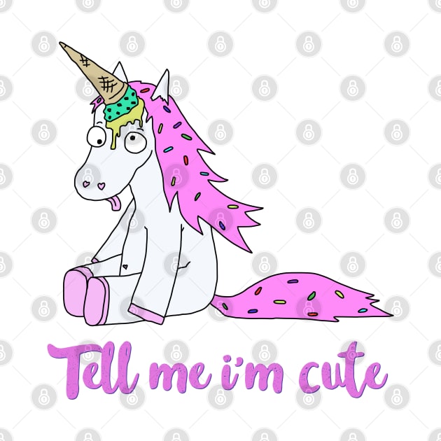 Ice Cream Unicorn - Tell me I’m Cute by TheWanderingFools