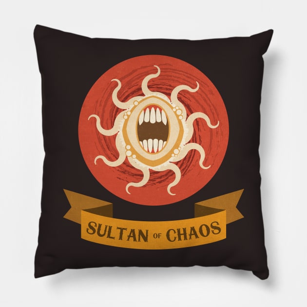 Azathoth, Sultan of Chaos Pillow by DevilOlive