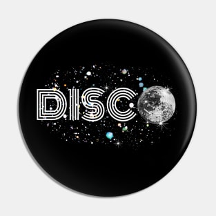 Black And White Disco Pin