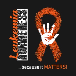 Leukemia Awareness Because It Matters - In This Family We Fight Together T-Shirt