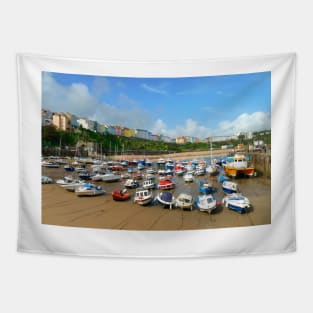 Tenby Harbour, Wales Tapestry