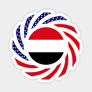 Yemeni American Multinational Patriot Flag Magnet