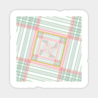 Abstract Tartan Magnet