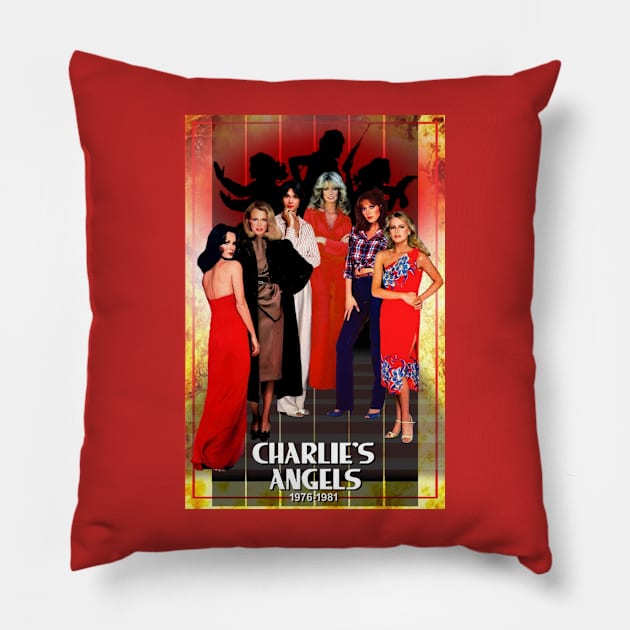 charlies angels Pillow by fonchi76