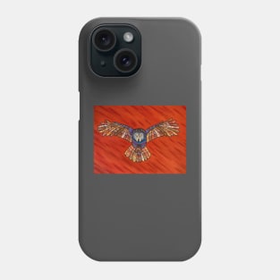 Owl & Red Phone Case