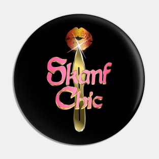 Skanf Chic - No Spin Throwing Knife Kiss - Pink Gold Pin