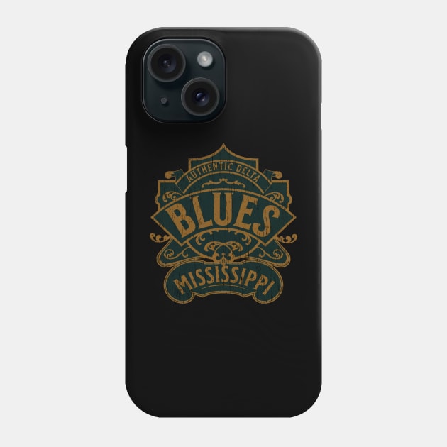 Mississippi delta blues vintage distressed badge retro Phone Case by SpaceWiz95