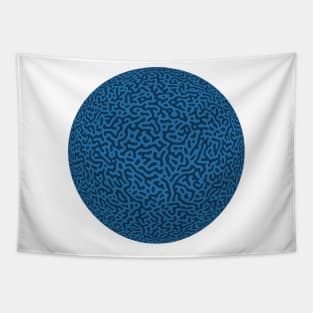 Turing Pattern Sphere (Blue) Tapestry