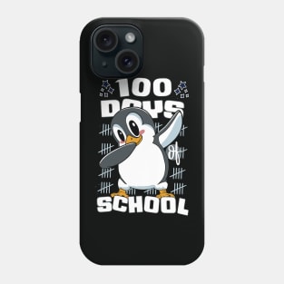 100 Days of school featuring a Dabbing Penguin #3 Phone Case