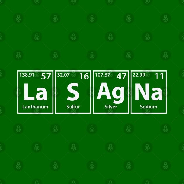 Lasagna (La-S-Ag-Na) Periodic Elements Spelling by cerebrands