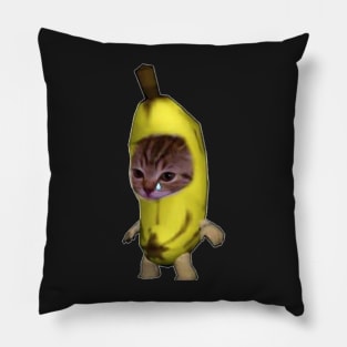Sad banana cat Pillow