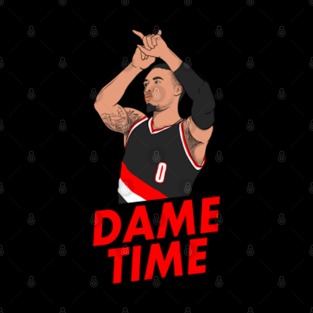 It's Dame Time - Damian Lillard - Pillow | TeePublic UK