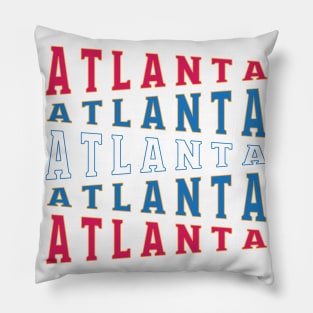 TEXT ART USA ATLANTA Pillow