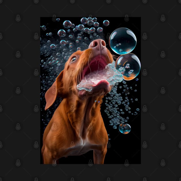 Dog in Water #2 by MarkColeImaging