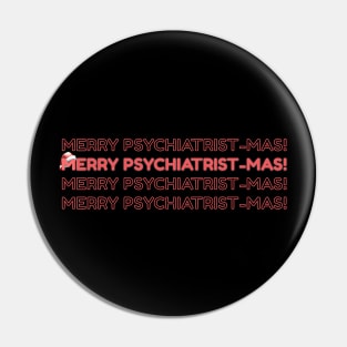 Merry Christmas psychiatrist and psychologist Pin