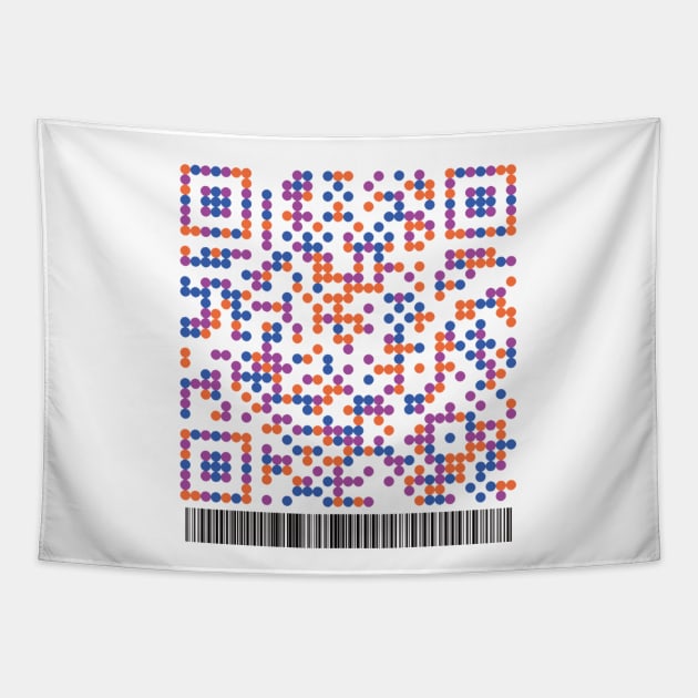 QR-cord3 Tapestry by Aligood