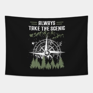 Always Take The Scenic Route Tapestry