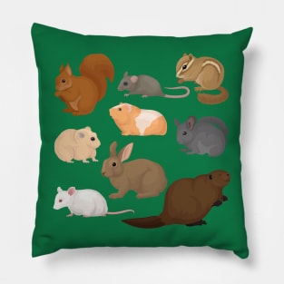 ground animals collection Pillow