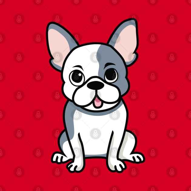 Cute Merle French Bulldog by Kawaii Bomb