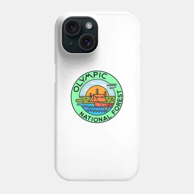 Olympic National Forest Washington Camping Canoe Phone Case by DD2019