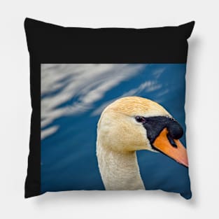 "Mute Swan Portrait" Pillow