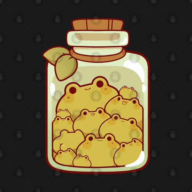 Jar of pickled frogs by Rihnlin