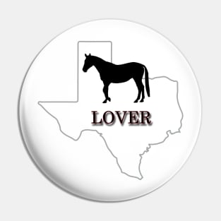 Texas Horse Lover Gifts Pin