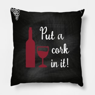 Wine blackboard #11 Pillow