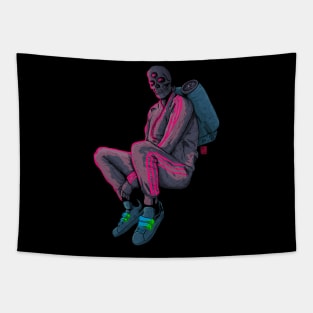 Skull Track Suit Thug Ganster Tapestry