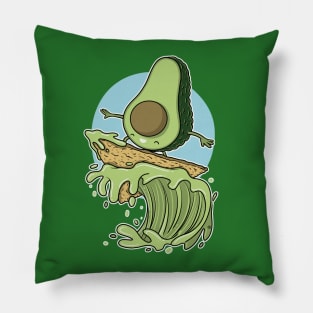 AVOCADO SURFER Pillow