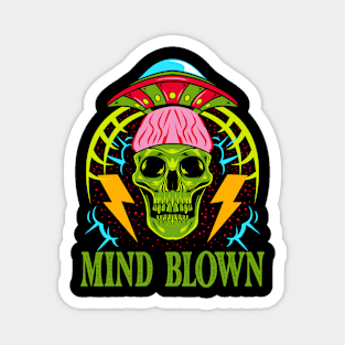 Vintage Skull - Mind Blown Magnet