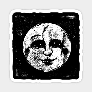 Man in the moon illustration Magnet