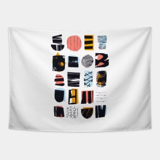 Abstract Typografy Tapestry