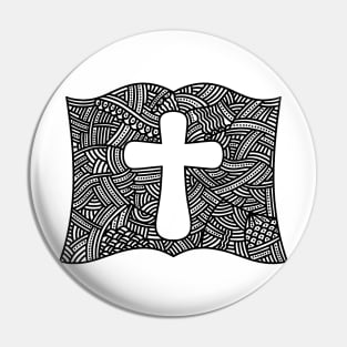 The Cross of Jesus Christ inside the Bible Pin