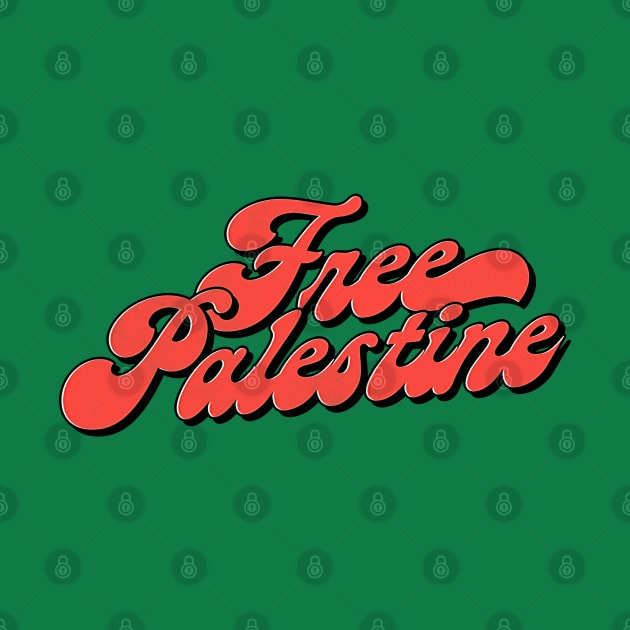 Free Palestine \//\\/ Retro Style Design by DankFutura