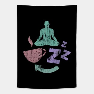 Coffee, Yoga, Sleep, Repeat - 6 Tapestry