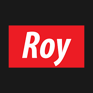 ​ 'Roy' Utah USA white text on a red background T-Shirt