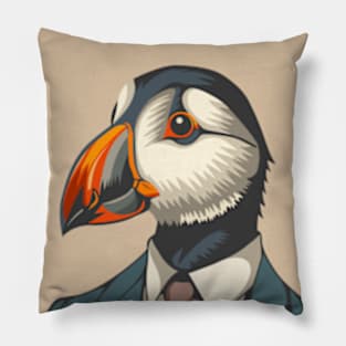 Puffin Man Pillow