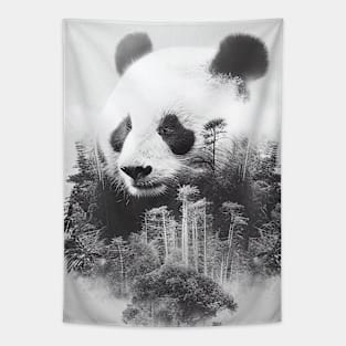 Panda Nature Outdoor Imagine Wild Free Tapestry