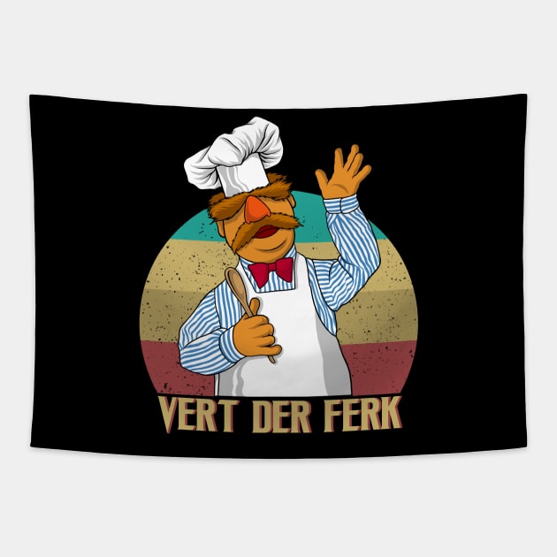 vert der ferk Tapestry by terror machine std