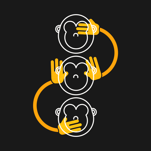 3 Wise Monkeys by grdibnz