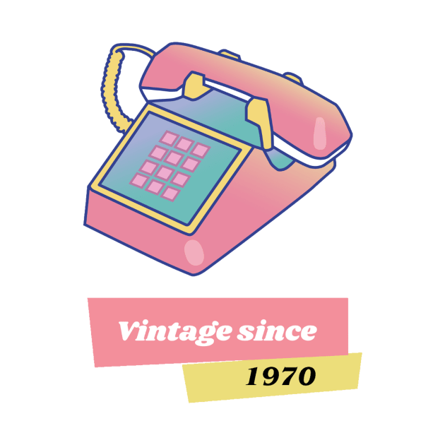 Vintage since 1970 by Print Forge