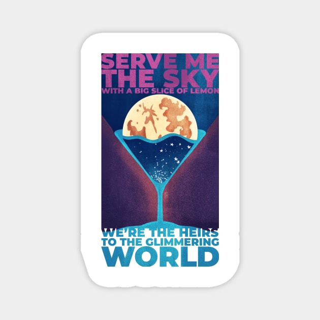 We're the Heirs of the Glimmering World (The Geese of Beverly Road) Magnet by frayedalice