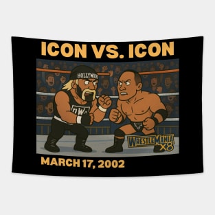 Hogan vs Rock Wrestlemania X8 Tapestry
