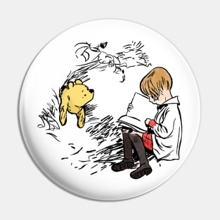 Vintage Winnie the Pooh and Christopher Robin Pin