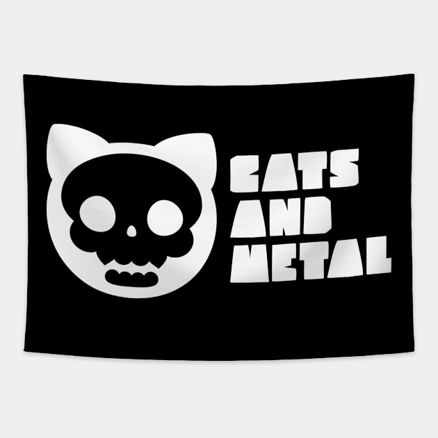 CATS AND METAL Tapestry by EdsTshirts